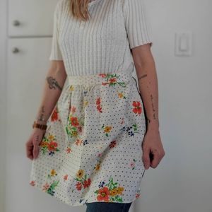 VINTAGE Floral Patterned Apron